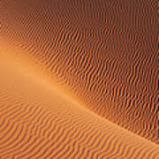 Sand Dunes In Sahara Desert Art Print