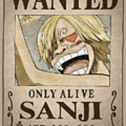 Sanji Wanted Poster By Anthony S