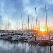 Sausalito California Morning Airs Art Print