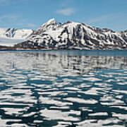 Sea Ice Around Svalbard In The Arctic Art Print