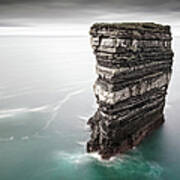Sea Stack Rock Taken From Downpatrick Art Print