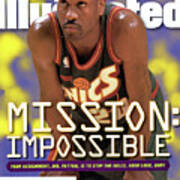 Seattle Supersonics Gary Payton, 1996 Nba Western Sports Illustrated Cover Art Print