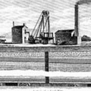 Section Of A Coal Mine, 1860. Artist Art Print