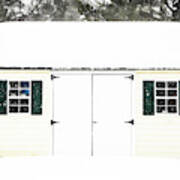 Shed Covered By Heavy Snow 1 Art Print