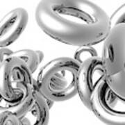 Silver Rings Art Print