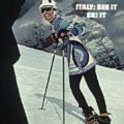 Skiing In Italy Sports Illustrated Cover Art Print