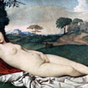 Sleeping Venus, C1510. Artist Giorgione Art Print