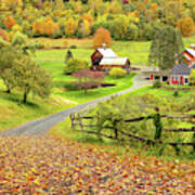 Sleepy Hollow Farm In Autumn Art Print