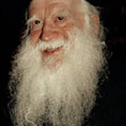 Smiling Study Of Rabbi Yehuda Zev Segal - Doc Braham - All Rights Reserved Art Print