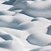 Snow Mounds At Medicine Lake, Jasper In Art Print