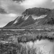 Snowy Tombstone Territorial Park Art Print