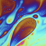 Soap Bubble Film Iridescence Art Print