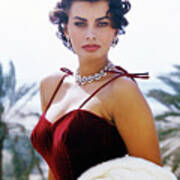 Sophia Loren: Lady In Red Art Print