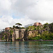 Sorrento View From Sea Art Print