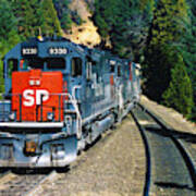 Vintage Railroad - Southern Pacific Sd45-t2 Art Print