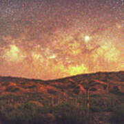 Southwest Night Sky Art Print