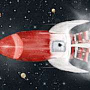 Space Voyager Art Print