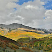 Spotlight On Fall Colors Above Telluride Art Print
