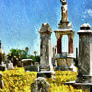 Spring Cemetery Art Print