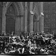 St. Patricks Cathedral And Fifth Avenue Art Print