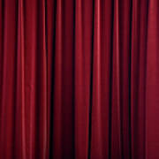 Stage Curtain Red Velvet Art Print