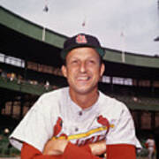Stan Musial At Polo Grounds Art Print