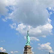 Statue Of Liberty In Upper New York Bay Art Print