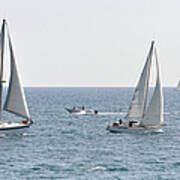 Sète, Boat And Sailing, Harbor Art Print