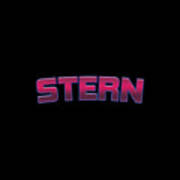Stern #stern Art Print
