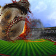 Steroids In Baseball Art Print