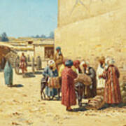 Street Sale In Central Asia, 1902 Art Print
