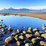 Sunrise Over Bishops Beach, Alaska,us Art Print