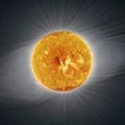 Sun's Corona And Complex Magnetic Fields Art Print