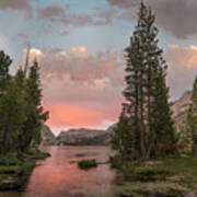 Lake Tenaya Sunset, Yosemite Art Print