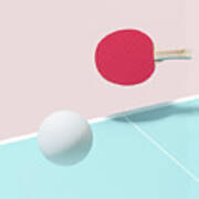 Table Tennis  Ping Pong Art Print