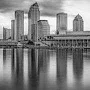 Skyline View of Tampa Florida in Black and White Photograph by Gregory  Ballos - Fine Art America