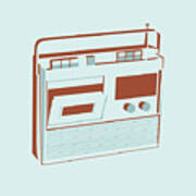 Tape Player Art Print