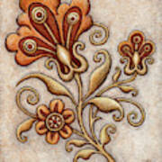 Tapestry Flower 3 Art Print