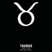 Taurus Print 2 - Zodiac Sign Print - Zodiac Poster - Taurus Poster - Black And White - Taurus Traits Art Print