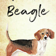 Team Beagle Cute Art For Dog Lovers Art Print
