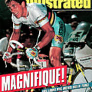 Team Z Clothing Greg Lemond, 1990 Tour De France Sports Illustrated Cover Art Print
