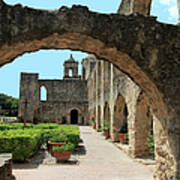 The Arch And Garden View Of Mission San Art Print