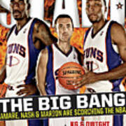 The Big Bang: Amare, Nash & Marion Are Scorching The Nba Slam Cover Art Print