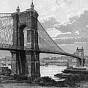 The Cincinnati Bridge Art Print