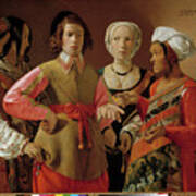 The Fortune Teller Painting By Georges De La Tour Art Print