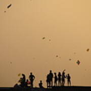 The Last Kites Of Uttarayan 2013 Art Print