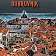 The Magic Of Dubrovnik Art Print