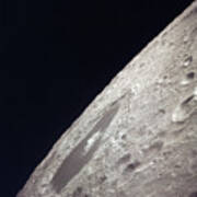 The Moon, Tsiolkovskiy Crater, Apollo Art Print