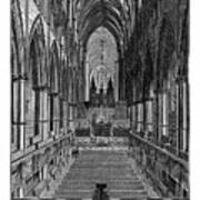 The Nave Looking East Of Westminster Art Print