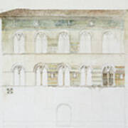 The Palazzo Gambacorti, Pisa By John Ruskin Art Print